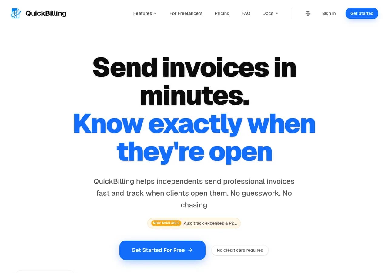 QuickBilling - product preview